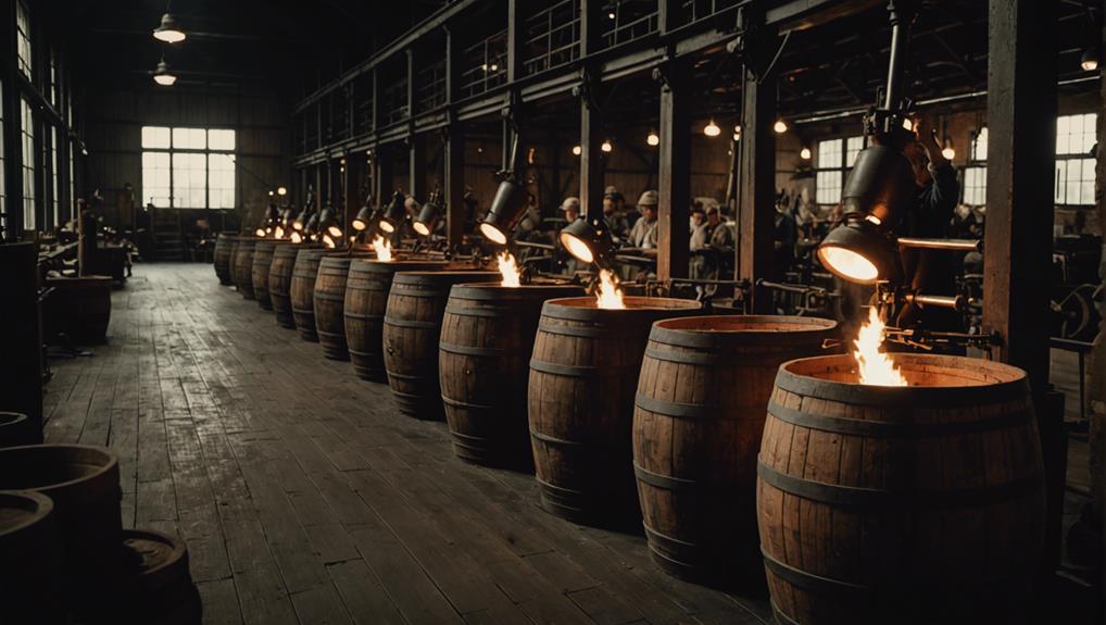 barrel making at brown forman